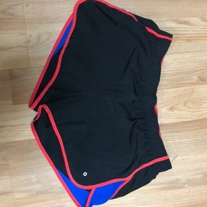 Large red black and blue xersion shorts